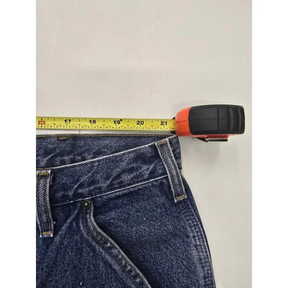 Carhartt Original Dungaree Fit Mens Carpenter Jeans Blue Denim Medium Wash 44x34